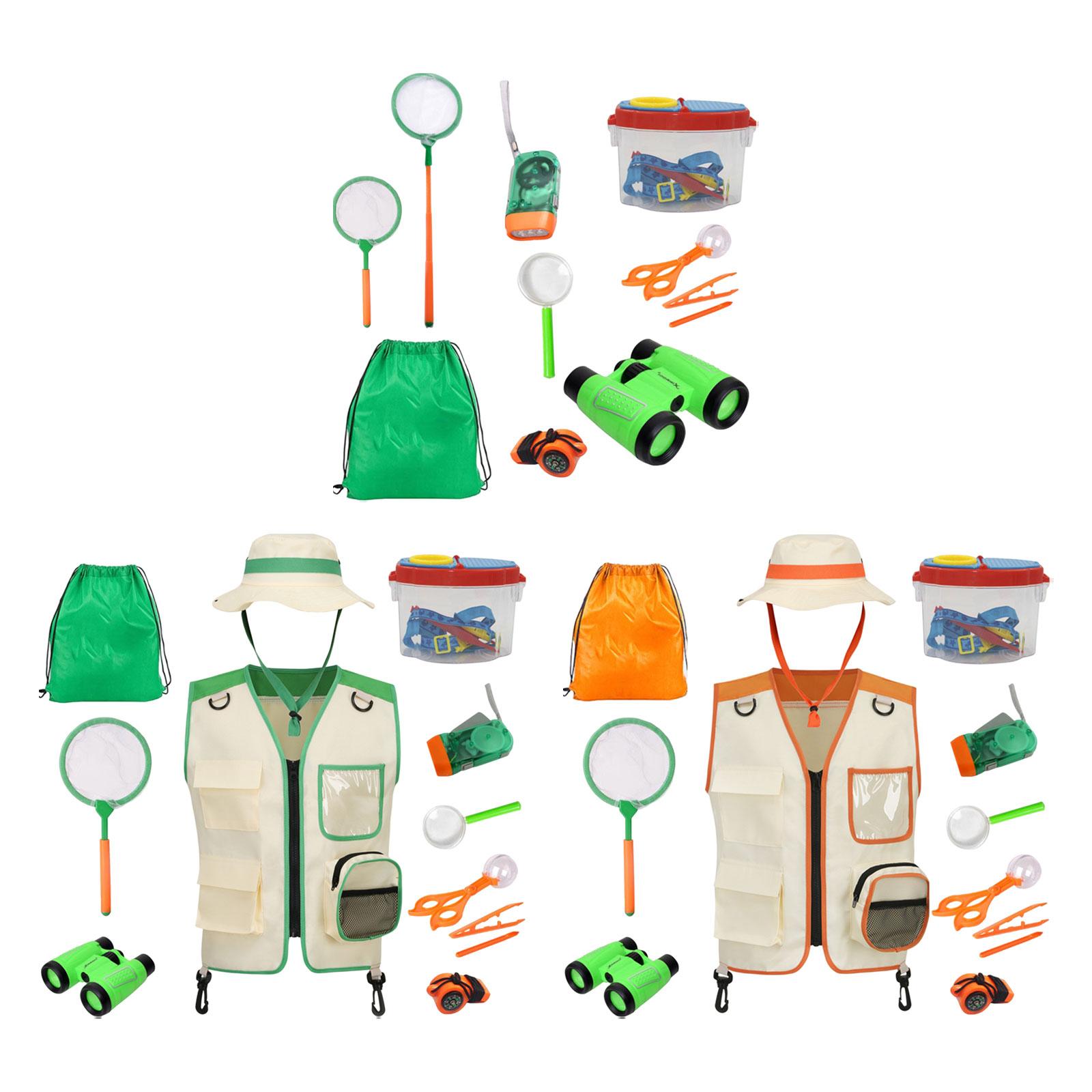 Outdoor Adventure Kit For Kids - 유아용 야외 탐험 조끼 세트 (모자