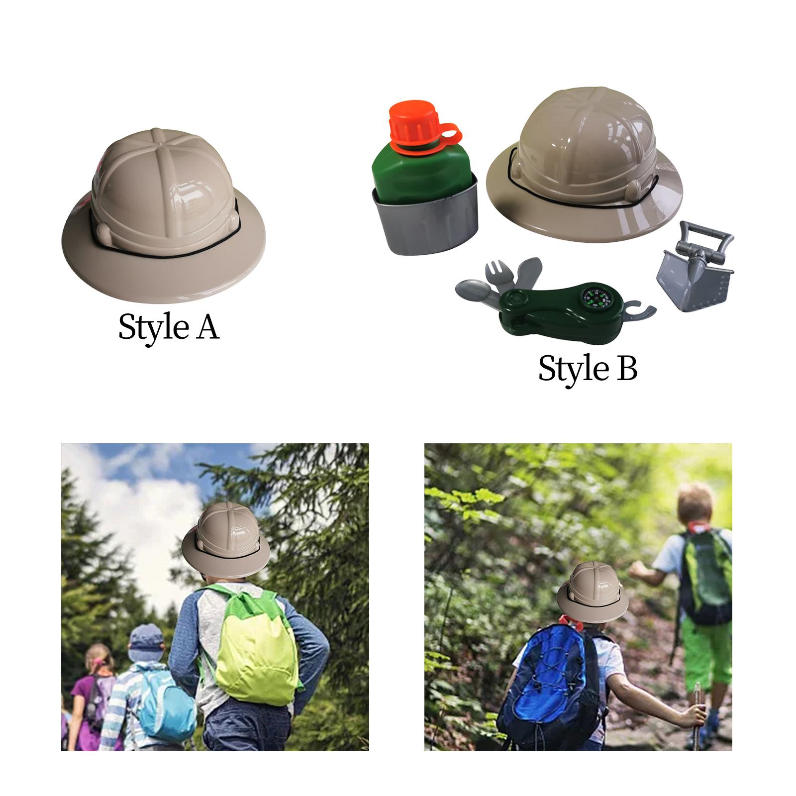 Outdoor Adventure Kit For Kids - 유아용 탐험가 의상 세트: 모자, 삽,