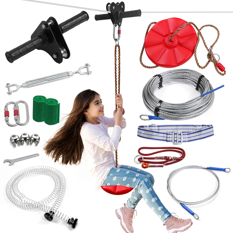Outdoor Adventure Kit For Kids - 아이들을 위한 야외 놀이공원용 짚라인 세트,
