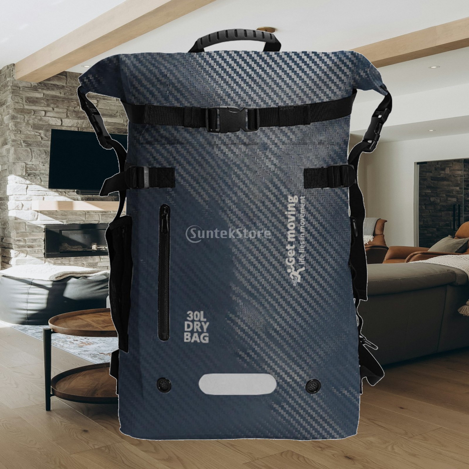 Outdoor Adventure Backpack - 방수 보트 가방, 탄소 섬유 소재