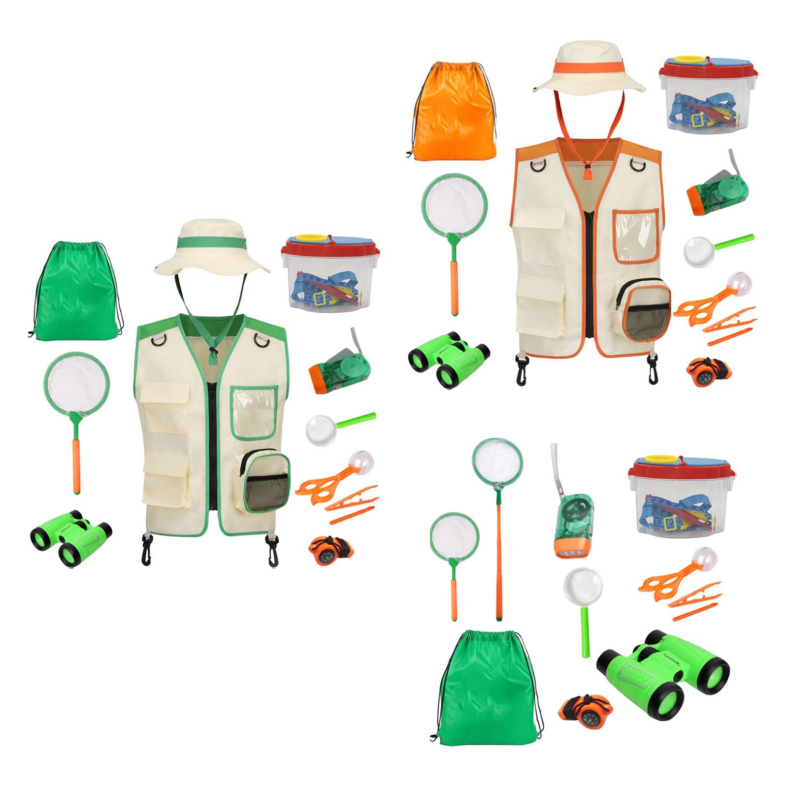 아이들을 위한 야외 활동용 카고 조끼, 모자와 도구가  - Outdoor Adventure Kit For Kids 리뷰 및 가격